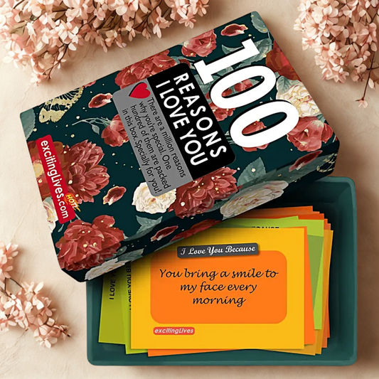 100 Reasons I Love You Card Box