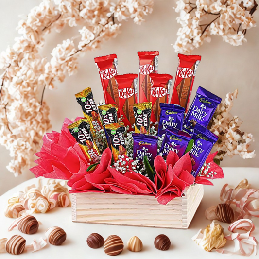 Assorted Chocolates Surprise Arrangement