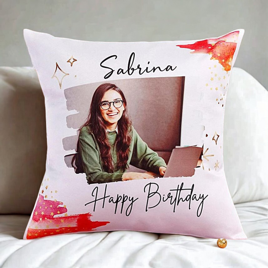 Cuddly Birthday Personalised Cushion