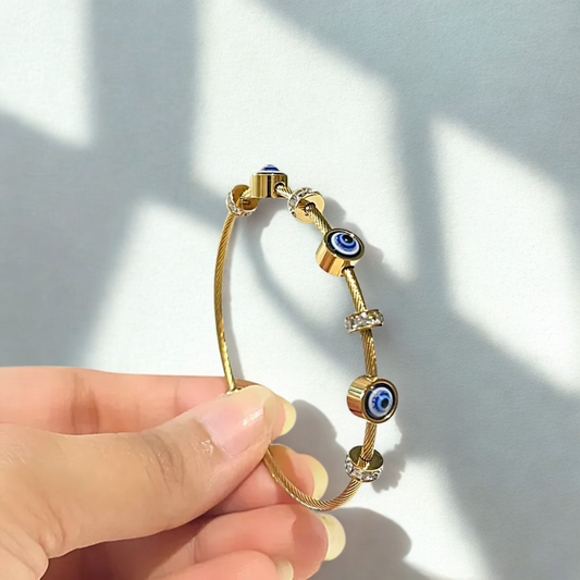 Evil Eye Love Bracelet Stacker