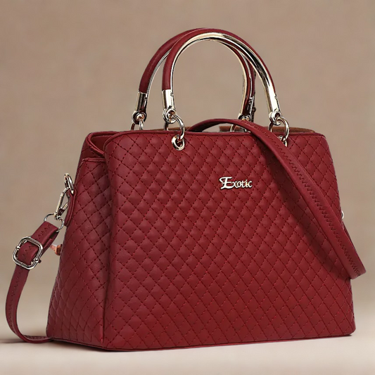 Exotic Maroon Handbag