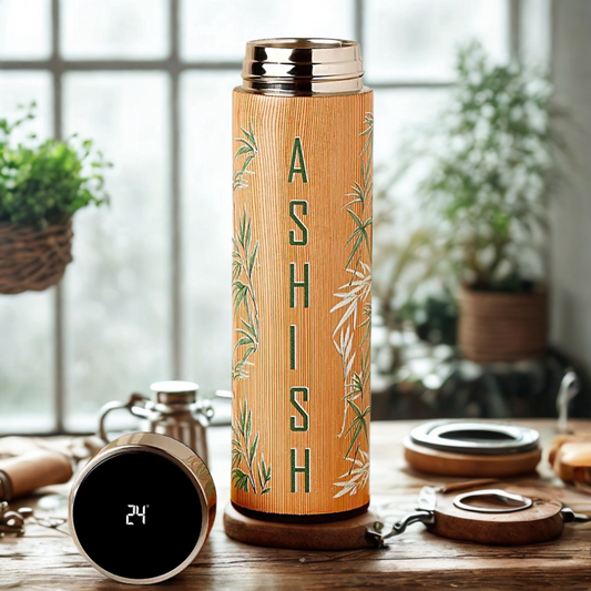 Personalised LED Temp Flask With Strainer