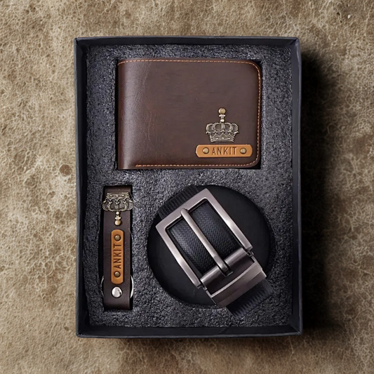 Personalised Mens Essential Kit Brown