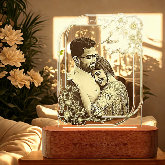 Personalised Elegance Acrylic Photo Lamp